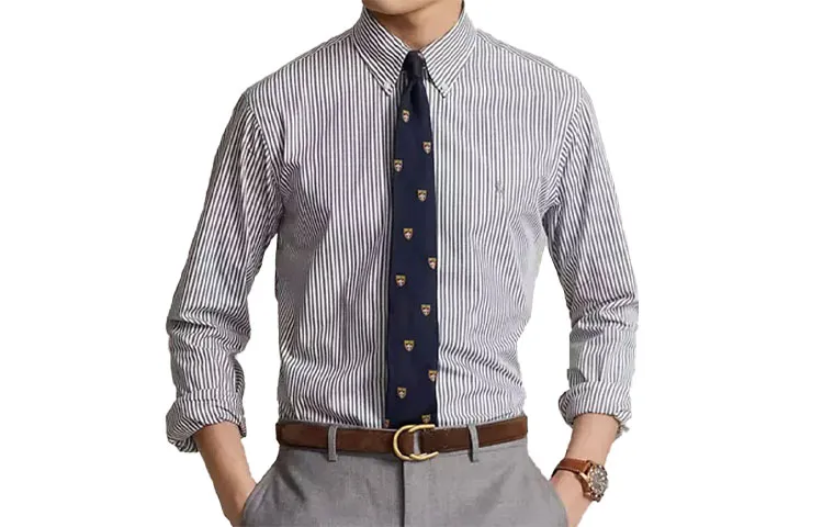 Polo Ralph Lauren Shirt Classic Version Men's Marine Blue