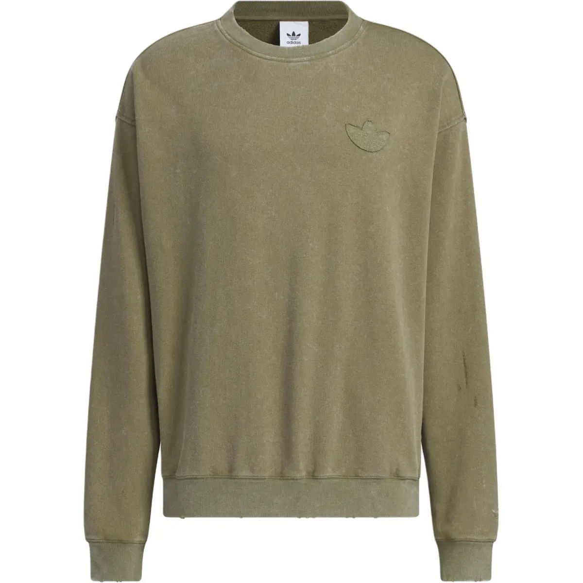 Adidas Originals WASHEDCREW SWEATSHIRT Men's Strata Olive Green