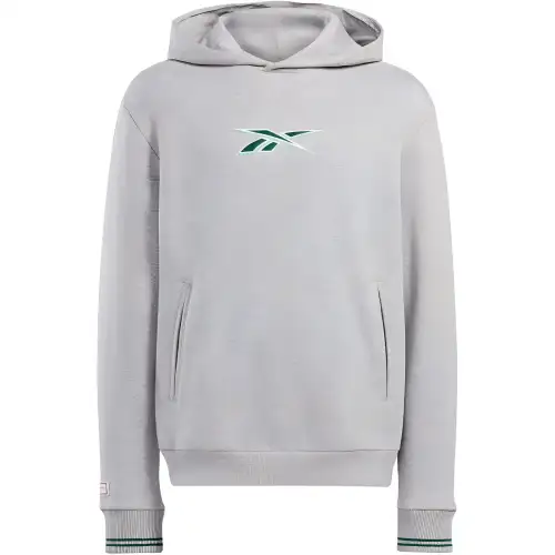 Reebok Sweatshirts Unisex Gray Hooded Moderate