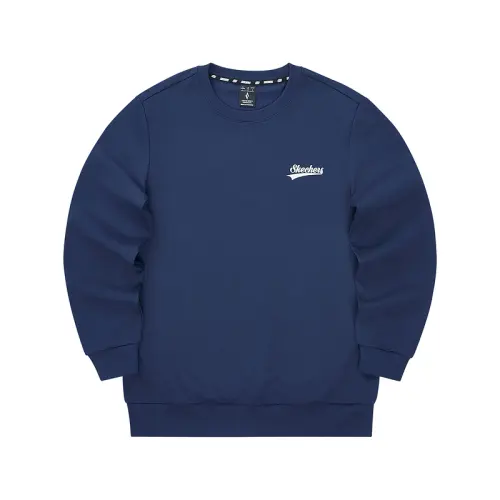 Skechers Colorful Sweatshirt Unisex Marine Blue