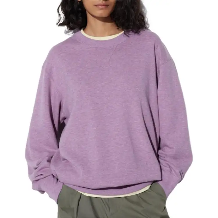 UNIQLO Sweatshirt Unisex Light Blue Purple