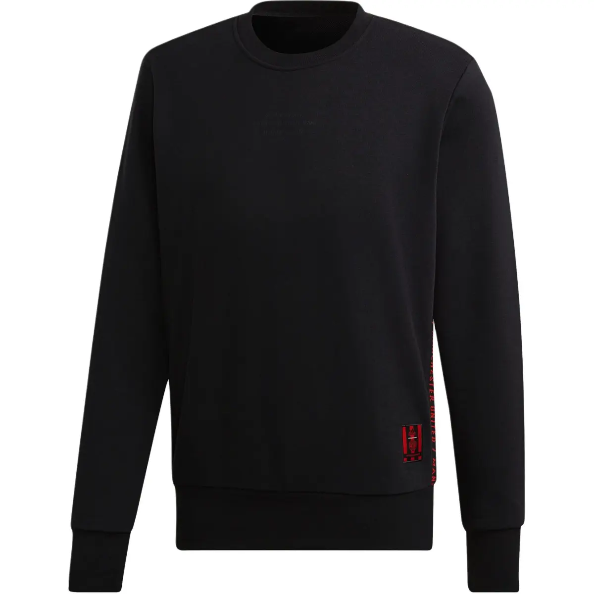 Adidas Sweatshirts Men's Black Crew Neck Moderate