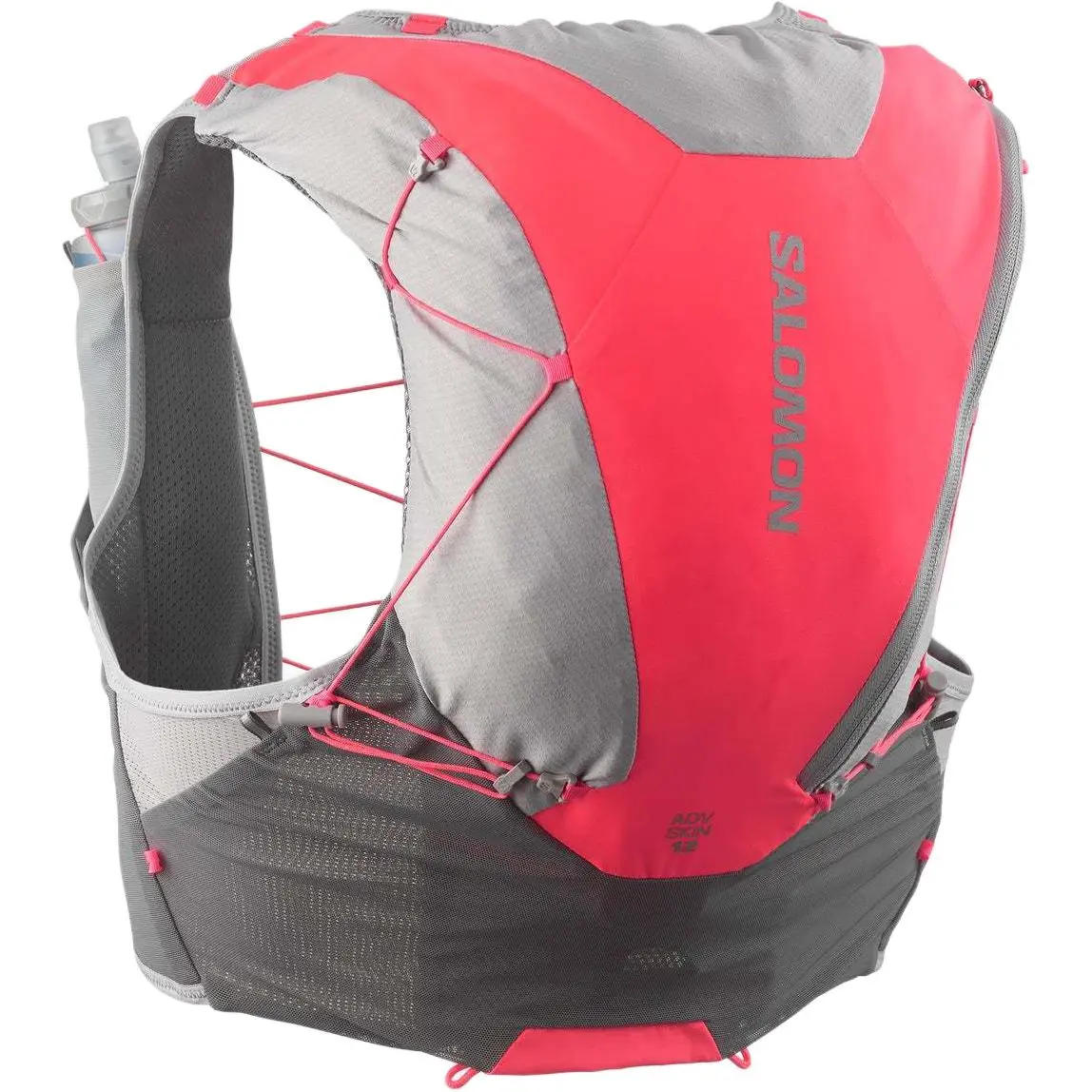 SALOMON 12L Outdoor Bags Water Bag Tank Top Silver & Pink Unisex