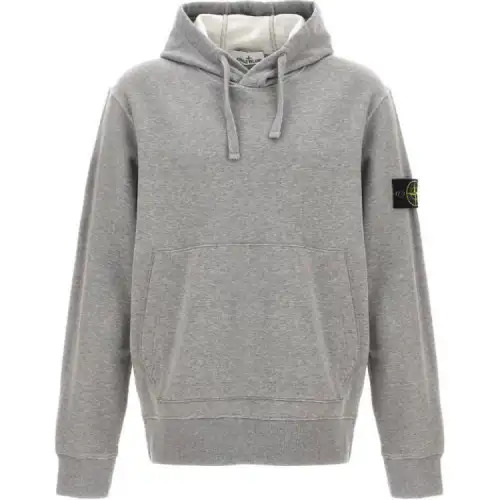 STONE ISLAND Logo Patch Drawstring Hoodie