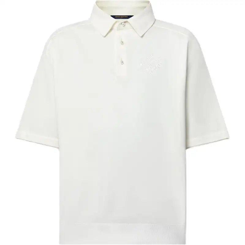 LOUIS VUITTON SS24 Polo Shirt Men's White