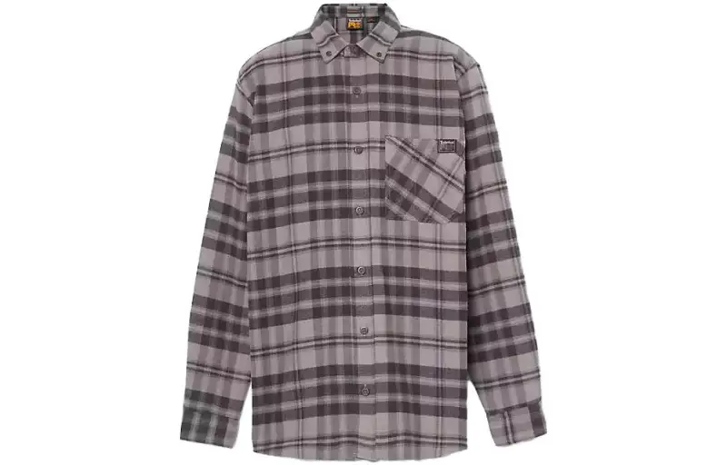 Timberland Shirts Men's Gray Lapel Moderate Other
