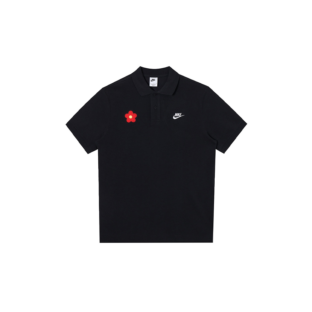 Nike, uniform, amber fresh black polo, custom-made, with short sleeve