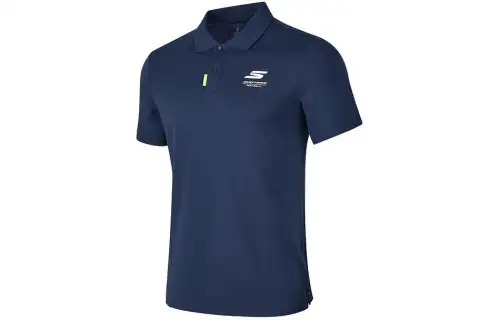 Skechers Polo Shirt Men's Marine Collegiate Blue