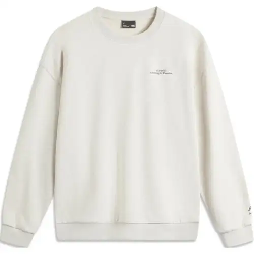 Li Ning Sports Fashion Collection Sweatshirt Unisex Heather Gray Tile Gray