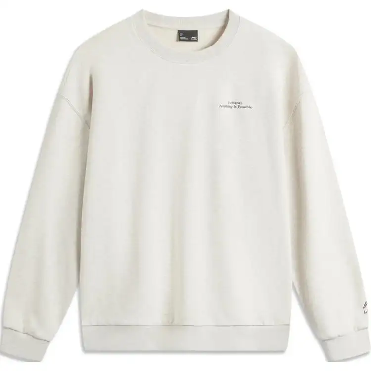 Li Ning Sports Fashion Collection Sweatshirt Unisex Heather Gray Tile Gray