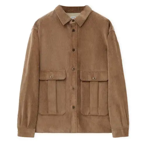 LOEWE Long Sleeved Corduroy Overshirt