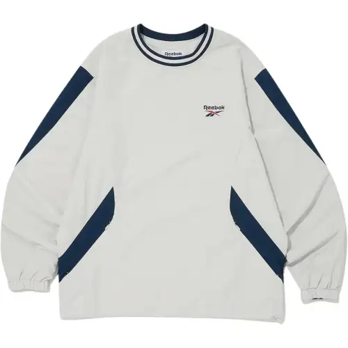 Reebok Sweatshirts Unisex Beige Crew Neck Moderate
