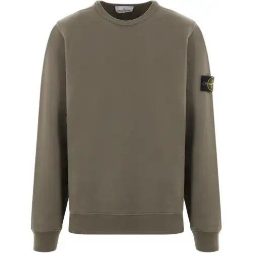 STONE ISLAND Compass Patch Crewneck Sweatshirt