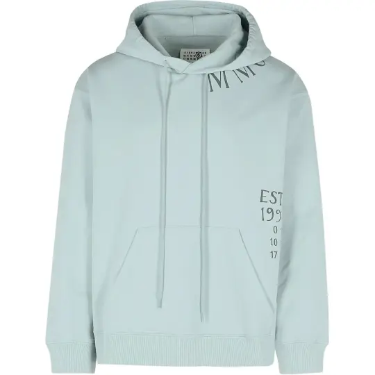 MM6 Maison Margiela Numbers Printed Drawstring Hoodie