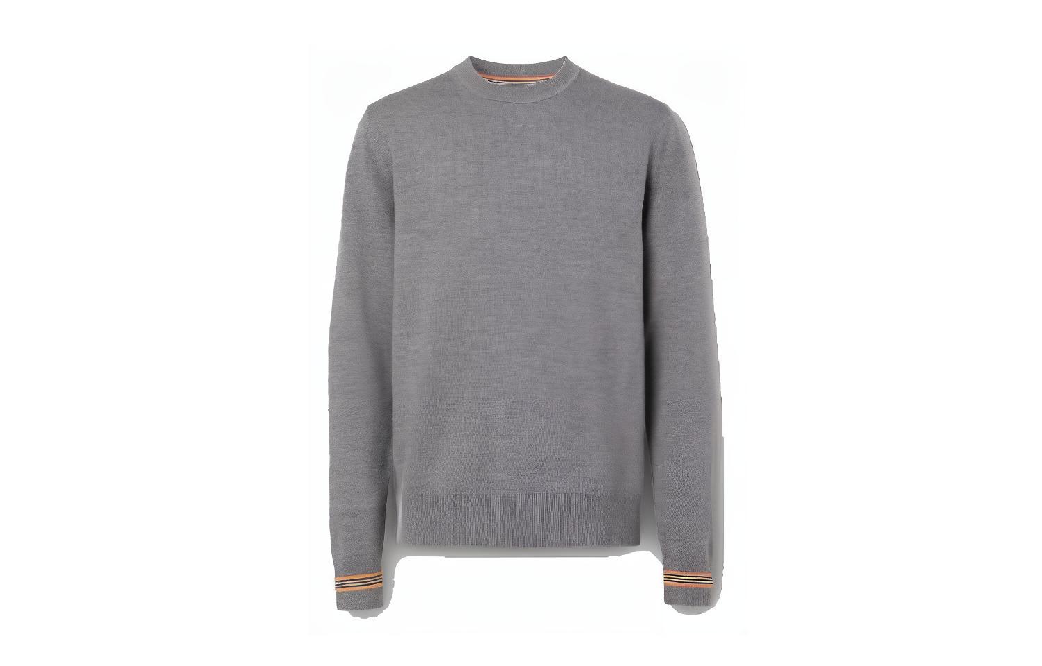 【Previous Season】Icon Stripe trim crew-neck pullover