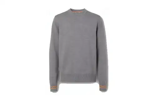 【Previous Season】Icon Stripe trim crew-neck pullover