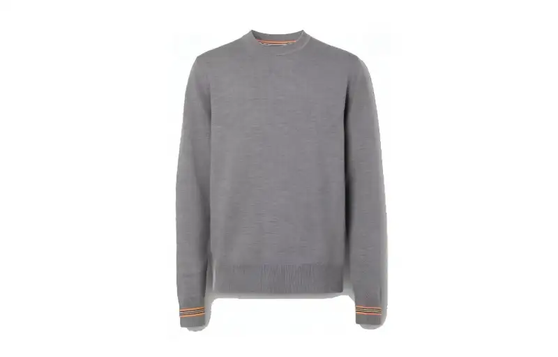 【Previous Season】Icon Stripe trim crew-neck pullover