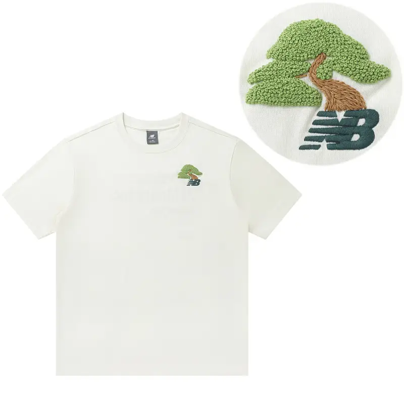New Balance T Shirt Unisex Ecru