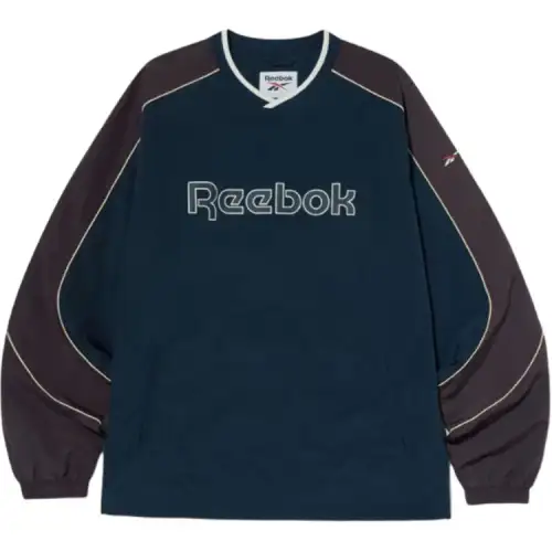 Reebok Sweatshirts Men's Blue V Neck Moderate