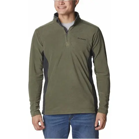 Columbia Klamath Range 2 Mens Olive II Half Zip Sweatshirt Men's Stone Green