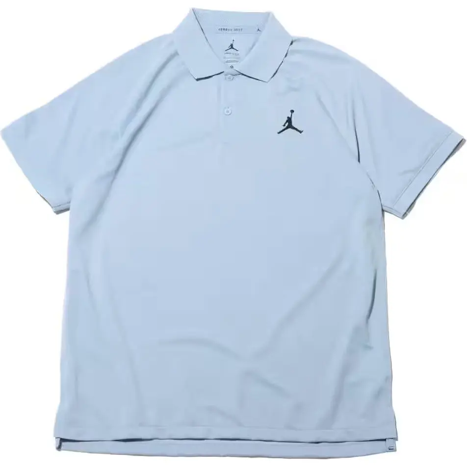 Jordan Dri FIT Polo Shirt Men's Blue Gray