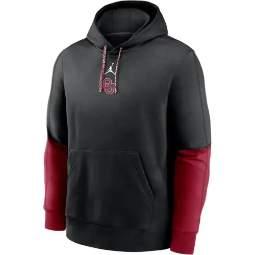 Jordan Oklahoma Sooners Sideline Team Issue Club Men's Nike College Pullover Hoodie