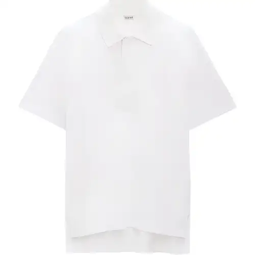 LOEWE FW24 Polo Shirt Men's White