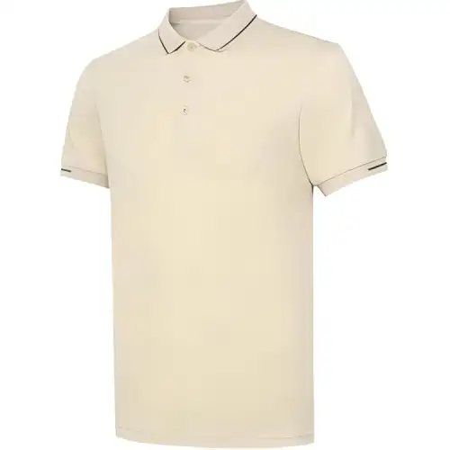 Li Ning Polo Shirt Men's Light Milk Umber