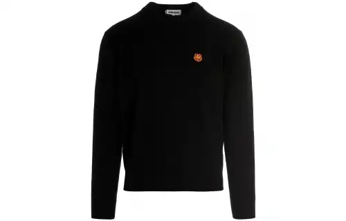 KENZO Sweaters Men's Black Crew Neck Moderate Other