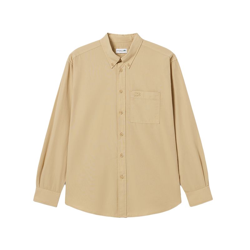 Мужская рубашка LACOSTE Casual Shirt (бежевая)