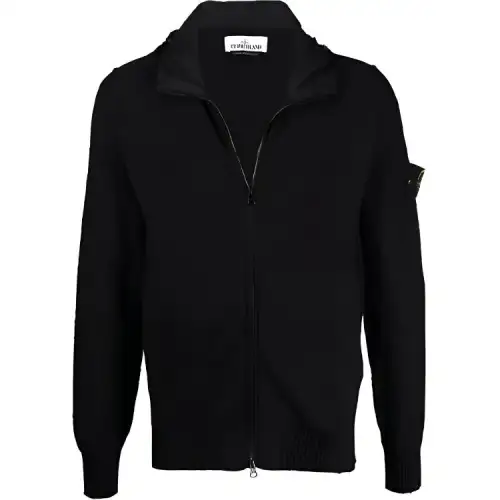 STONE ISLAND Sweaters Men's Black Turtleneck Moderate Other