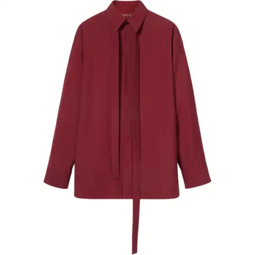GUCCI Oversized Shirt With Detachable Scarf