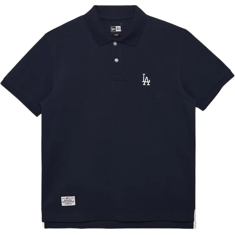 New Era MLB Los Angeles Dodgers Polo Shirt Business Unisex Navy Blue