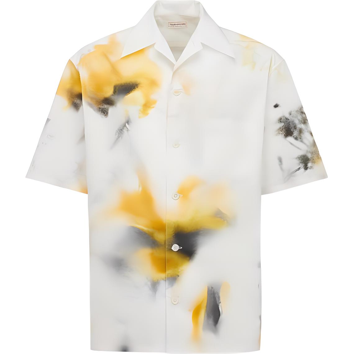 Мужская рубашка Alexander McQueen Printed Shirt (разноцветная)