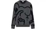 KENZO Sweaters Men's Coal Black Crew Neck Moderate Other