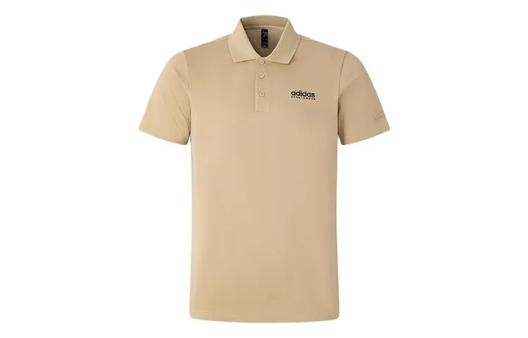 Adidas Polo Shirt Men's Grassland Brown