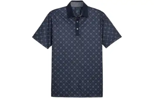 PUMA Monogram Polo Shirt Men's Dark Blue