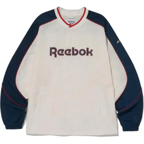 Reebok Sweatshirts Men's Beige V Neck Moderate