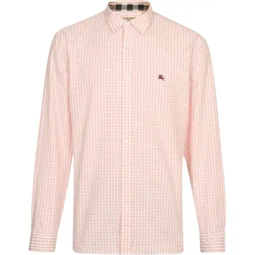 Burberry Shirt Men's Light Pink Red
