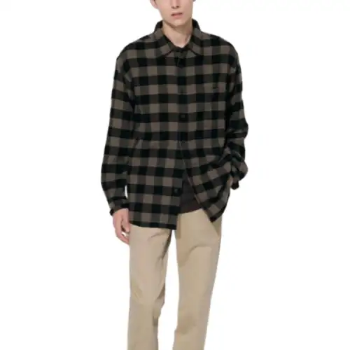 UNIQLO Uniqlo, comfortable long-sleeve, shirt for men and women, loose fit