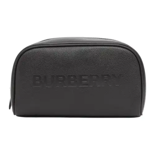 Burberry Grain Leather Clutch Women's Black