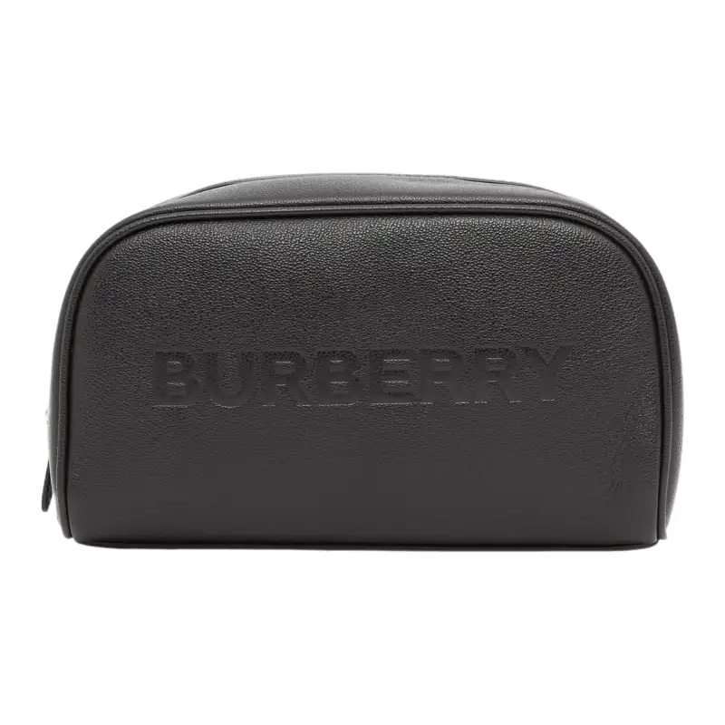 Burberry Grain Leather Clutch Women's Black