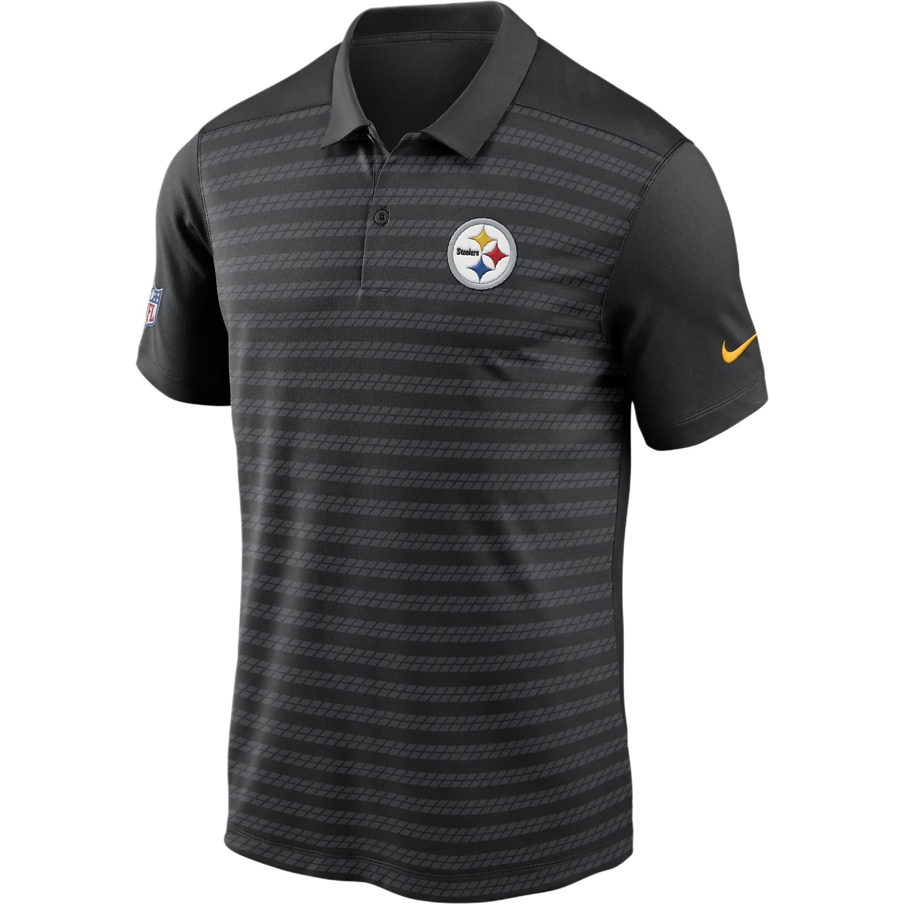 Nike Pittsburgh Steelers Sideline Victory Men's Nike Dri FIT Nfl Polo