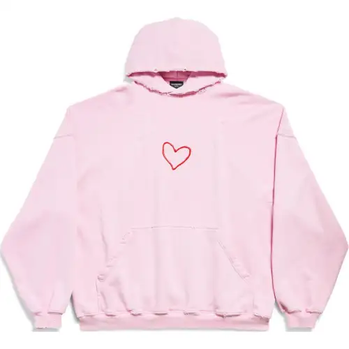 Balenciaga Sweatshirt Loose Fit Unisex Light Pink