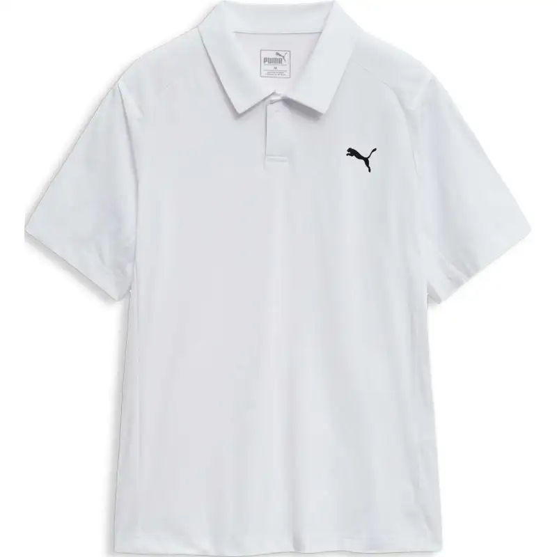 PUMA Polo Shirt Men's Mountain Lion White