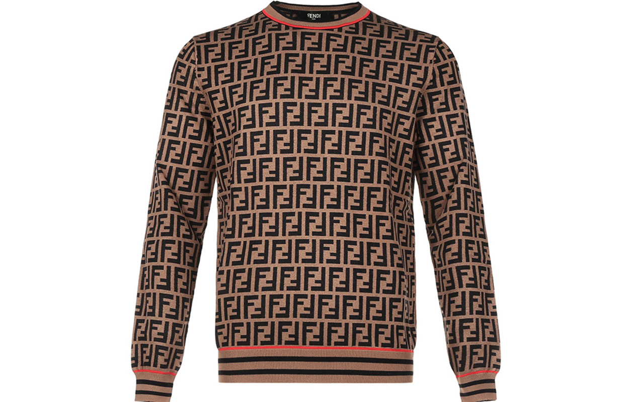 Мужской джемпер Fendi (коричневый)
