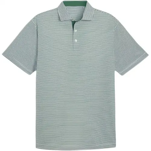 PUMA Polo Shirt Men's Rattan White Shiny