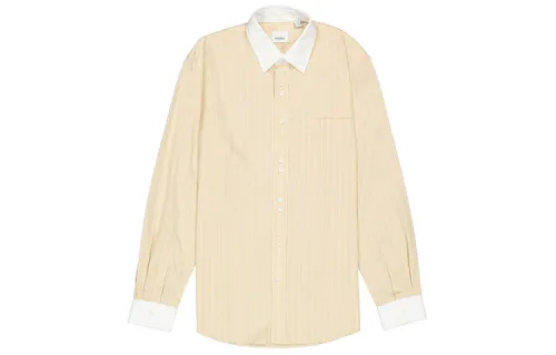 Burberry Shirts Men's Sesame Pointed Collar Moderate Other