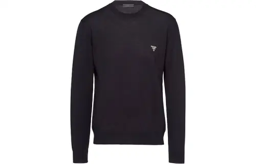 PRADA Logo Embroidered Crewneck Jumper