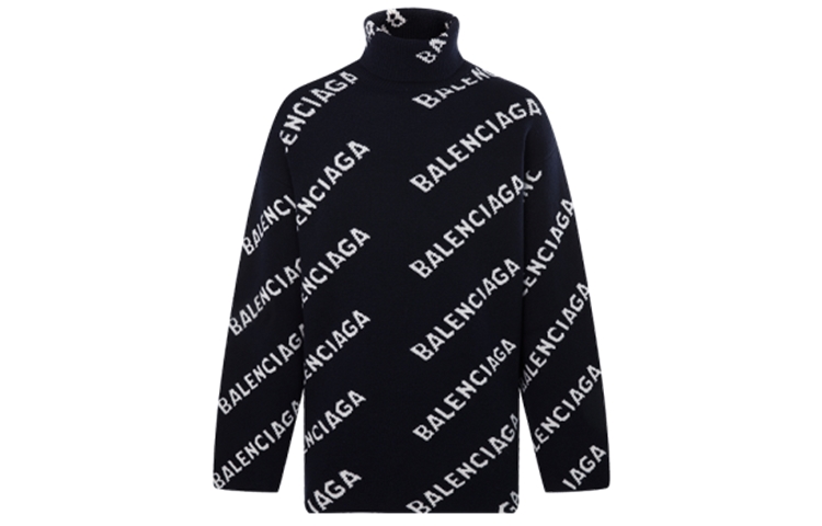 Мужская кофта Balenciaga SS21 (темно-синяя)